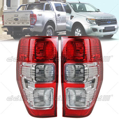 2 x Chrome Tail Lamps for Ford Ranger T6 XL/XLT (2012-2019)