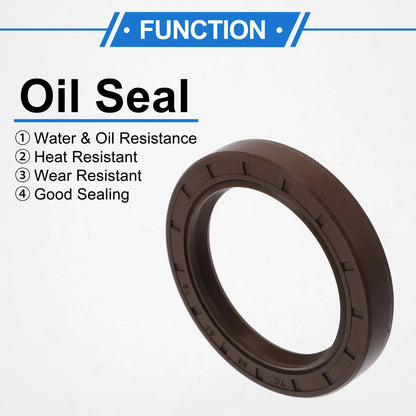 Oil seal 58x80x12mm 2 x Rotary shaft seal FKM rubber