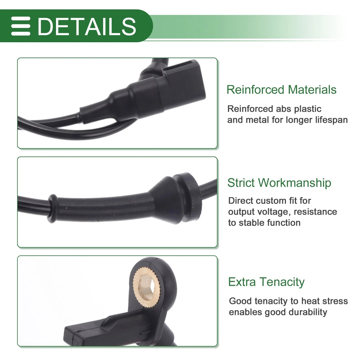 ABS Wheel Speed Sensor for Ford Focus (2000-2007) 1 x Sensor