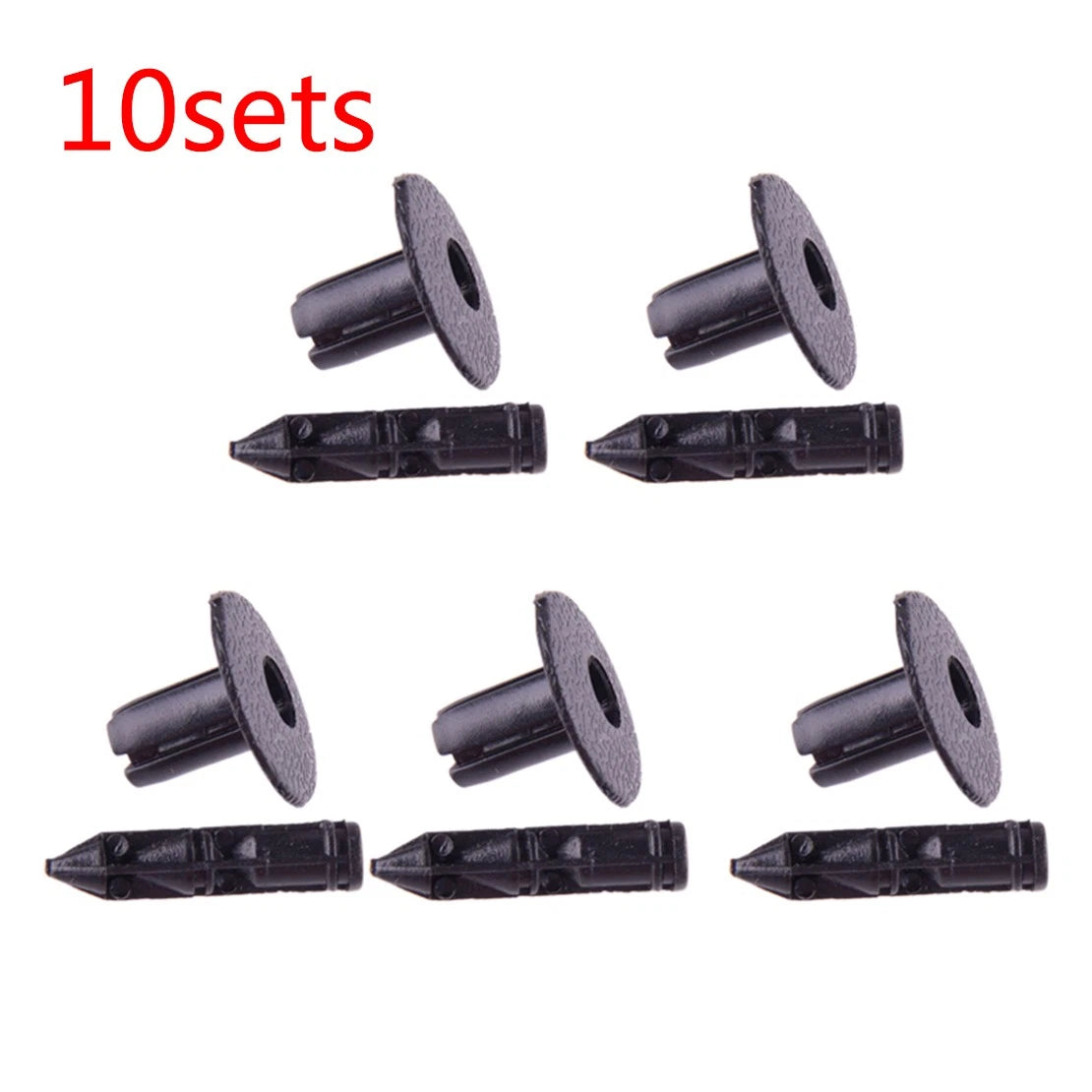 10 x Door Panel Push Retainer Clips for Toyota Nissan Honda