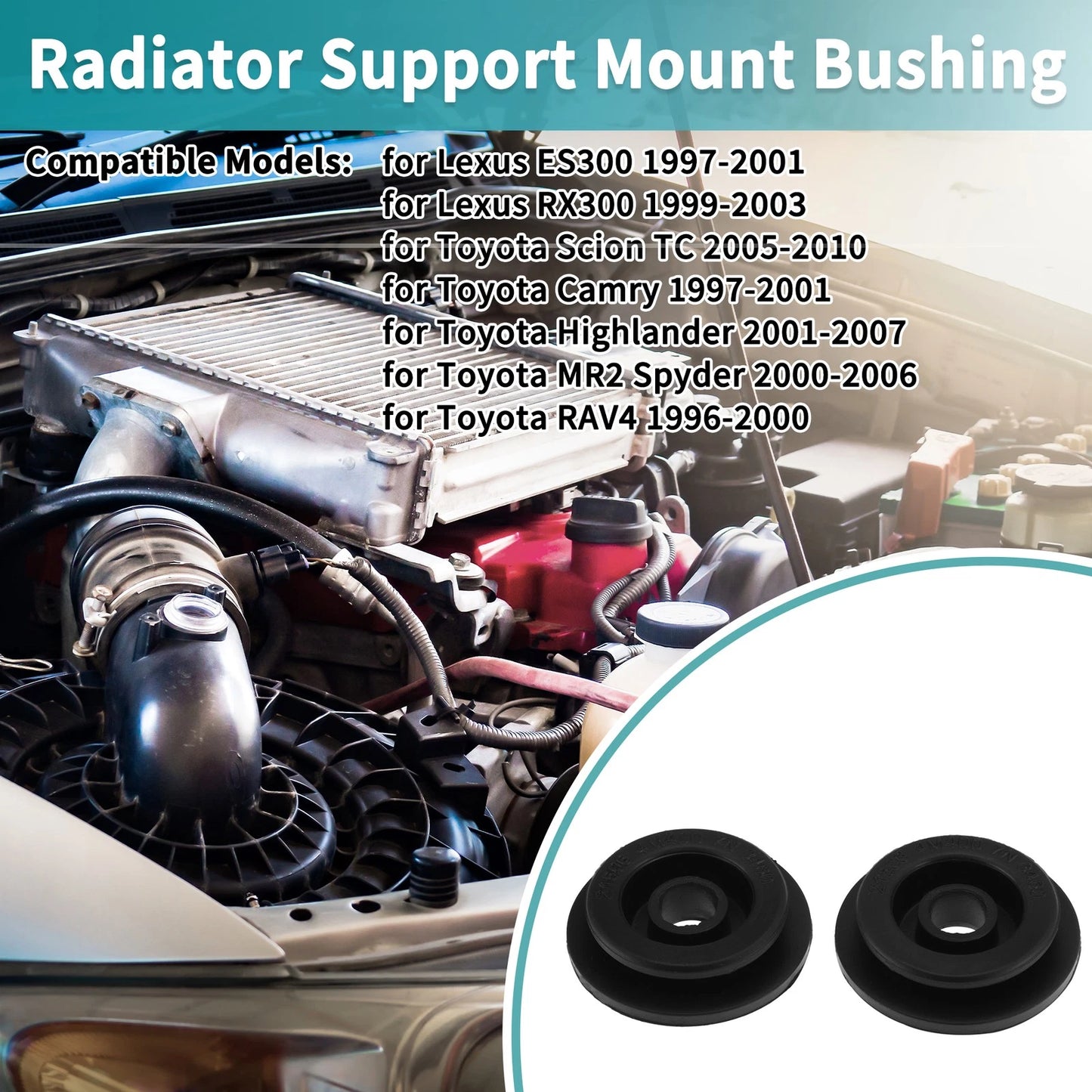 Radiator Mount Bracket Set for Lexus ES300 (1997–2001)
