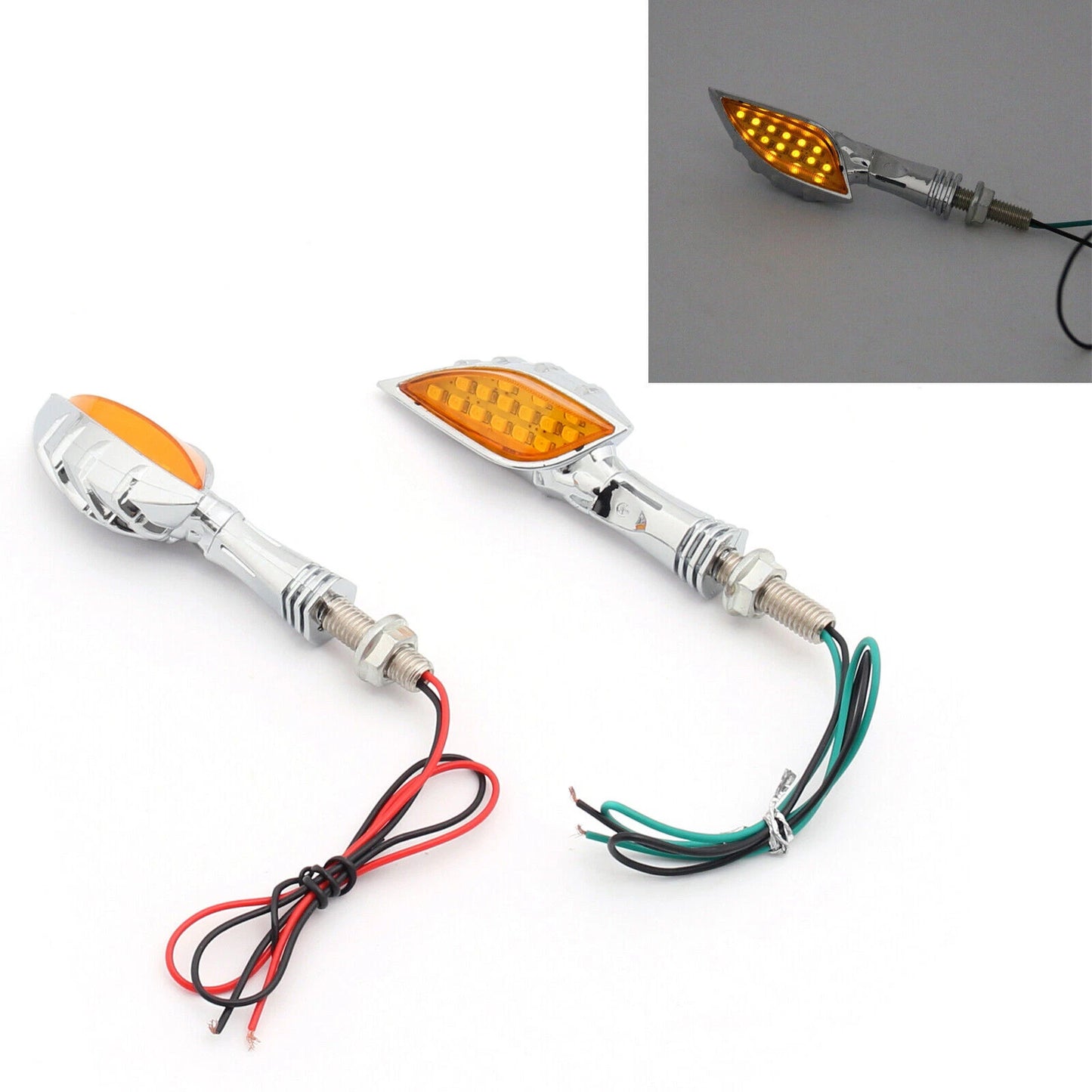 Chrome Skeleton Hand Turn Signals for Universal Motorcycle (2020-2023)