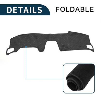 Dashboard Cover Mat for Honda Accord (2018-2023) Sun Protector Pad Black