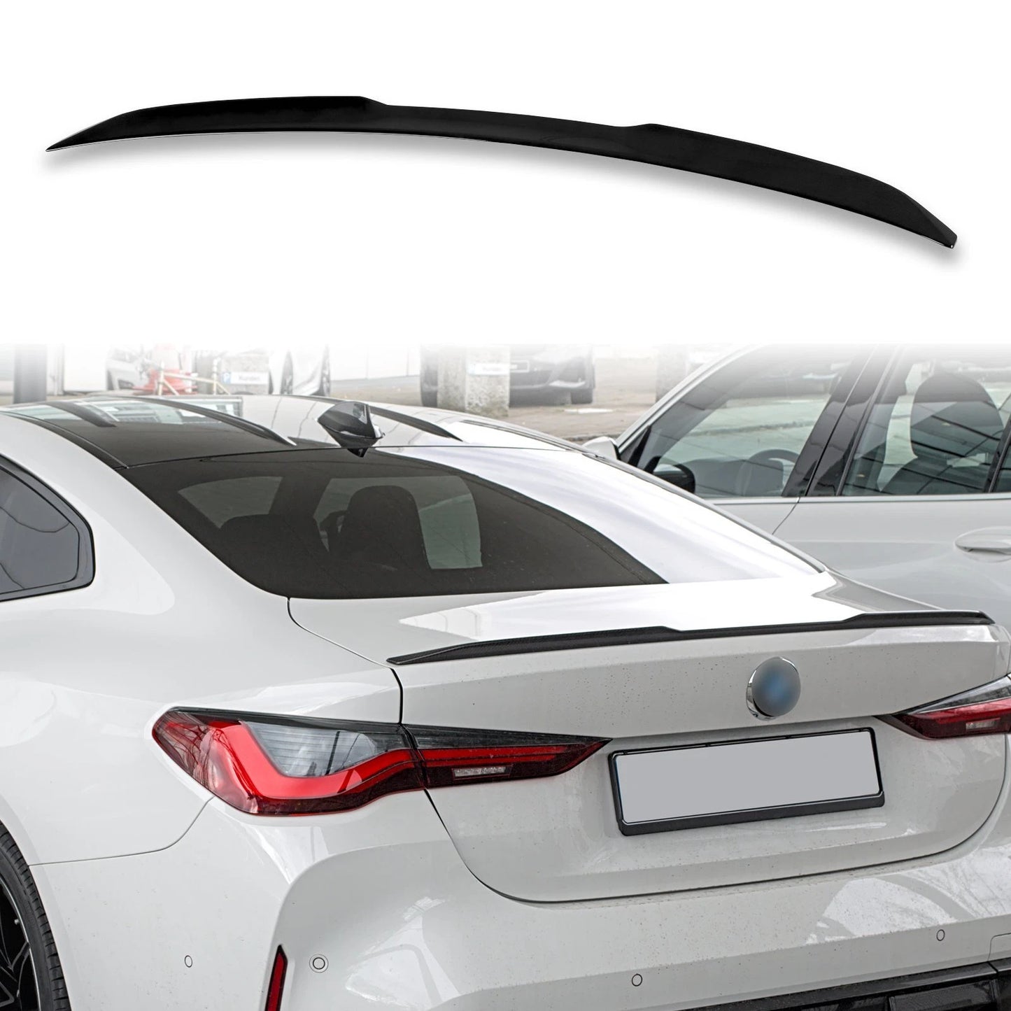 M4 Style ABS Boot Spoiler for BMW 4 Series G22 (2021-2023) Black Sapphire
