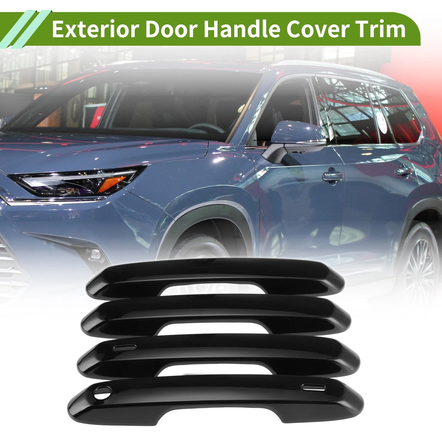 1 set Exterior Door Handle Cover for Toyota Grand Highlander (2023–2024)