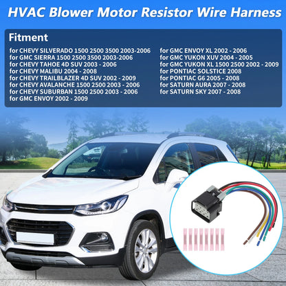 HVAC Blower Motor Resistor Wire Harness for Chevy GMC