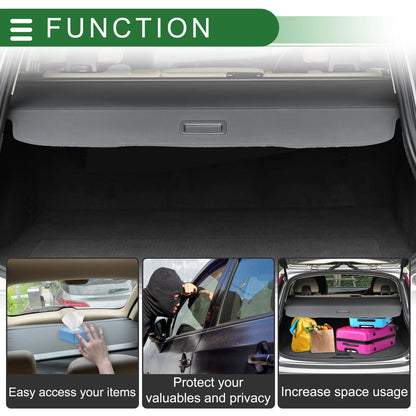 Cargo Cover for Volvo V60 (2010-2017) - Retractable Aluminum Alloy Canvas