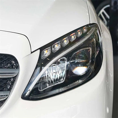 Right Headlamp Shell for Mercedes C Class W205 Headlight Lens Cover (2014-2017)