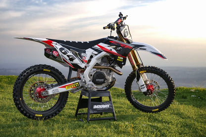 Custom Graphics Kit EURO RED STYLE Honda CRF 50 Decals
