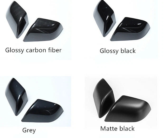 2 x Rearview Mirror Cover Caps for Tesla Model 3