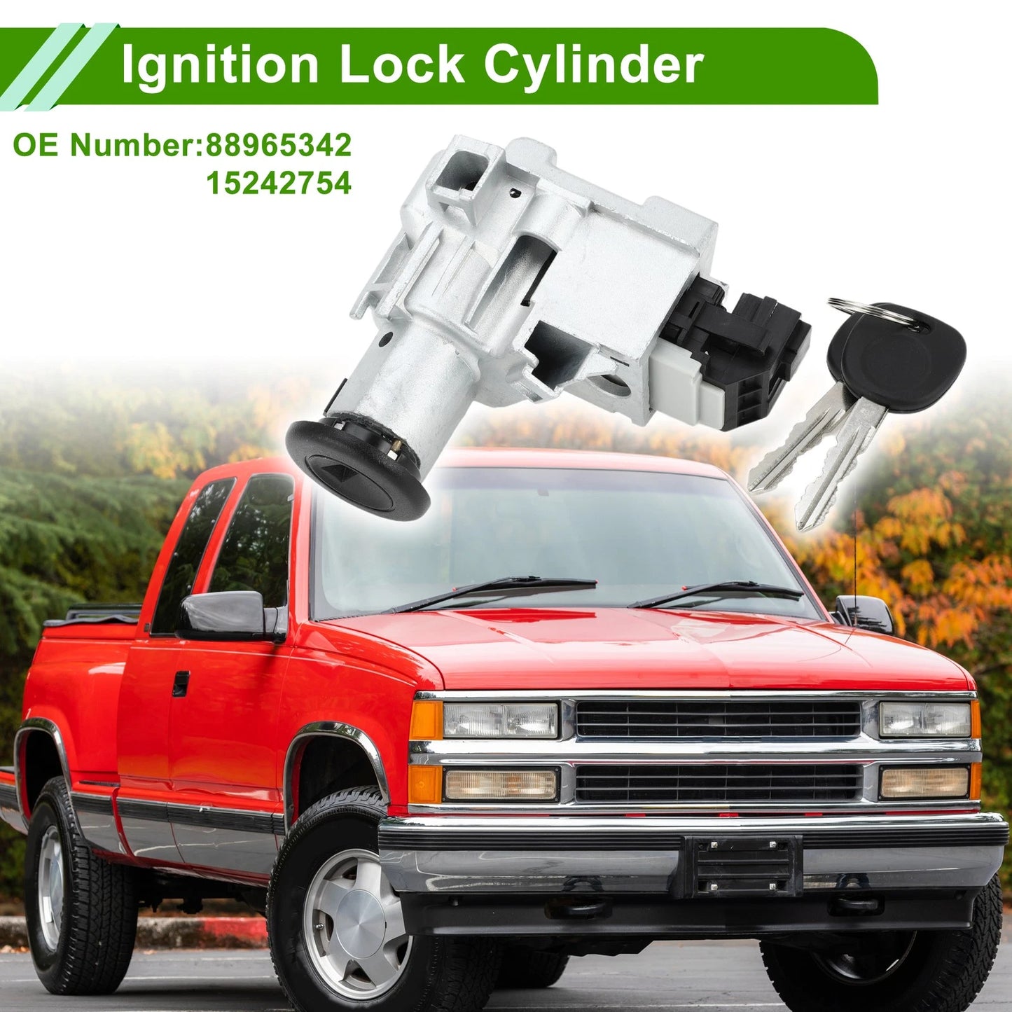 Ignition Lock Cylinder Assembly for Chevrolet Silverado 1500 3500