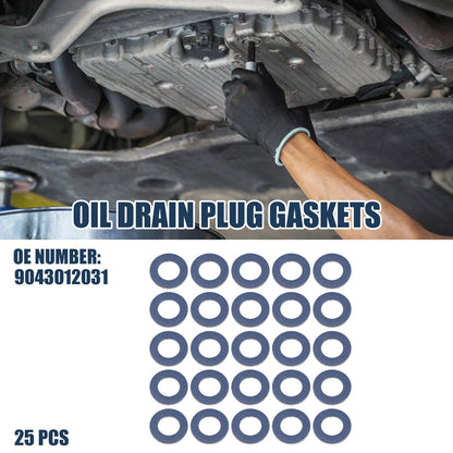 25pcs Oil Drain Plug Gaskets 12mm ID for Toyota 4Runner (1990–2018)