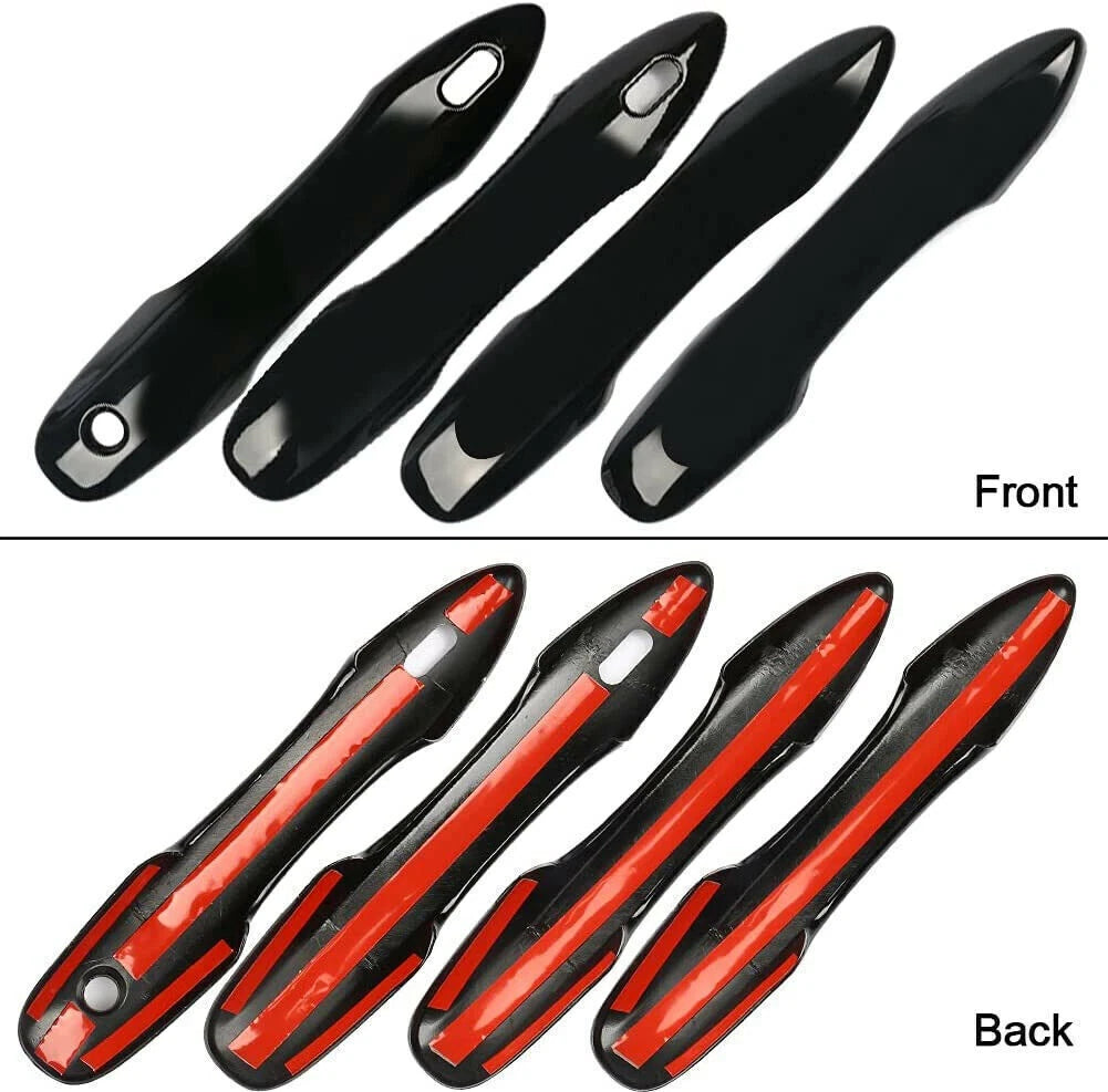 Black Mirror Covers & Door Handle Covers for 2018-2023 Toyota Camry