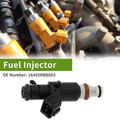 Fuel Injector 16450RBB003 for Honda Civic Si 2006-2011 1 Pc Black