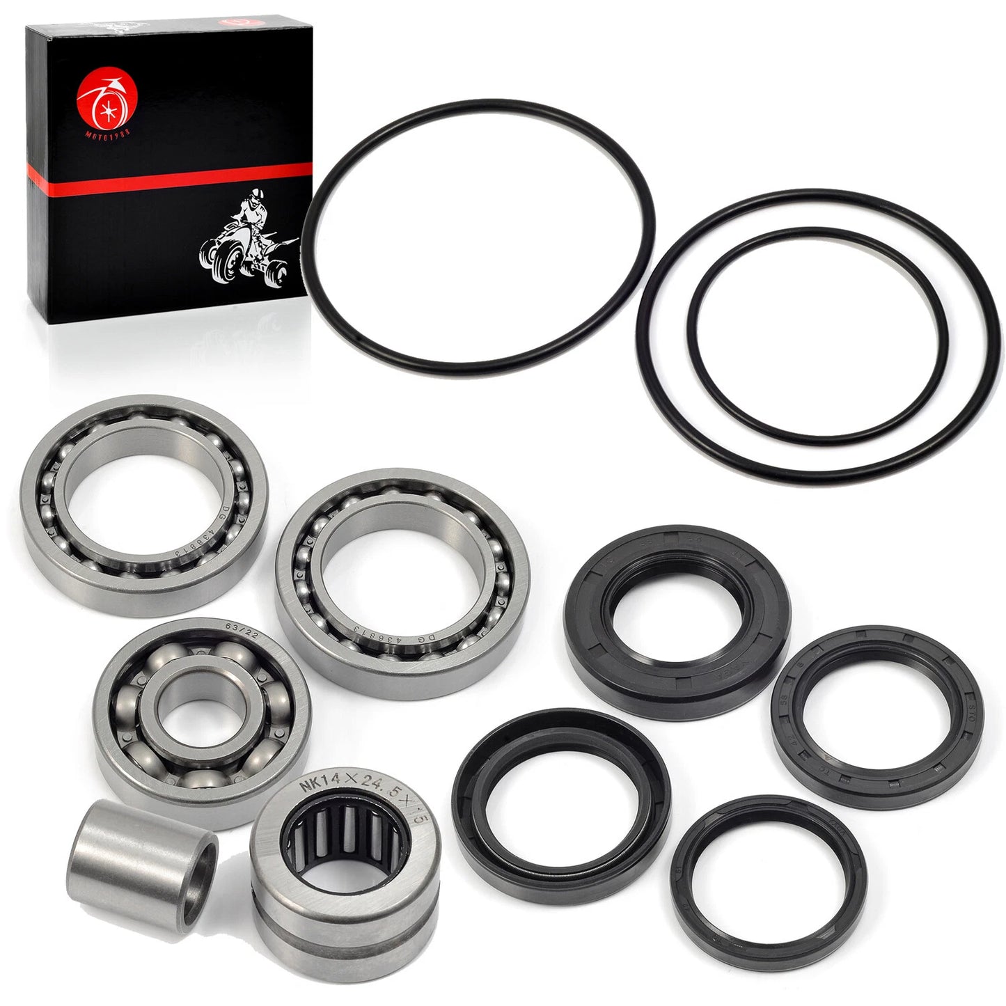 Rear Differential Bearings Seals Kit for Honda TRX300 (1990-2000)