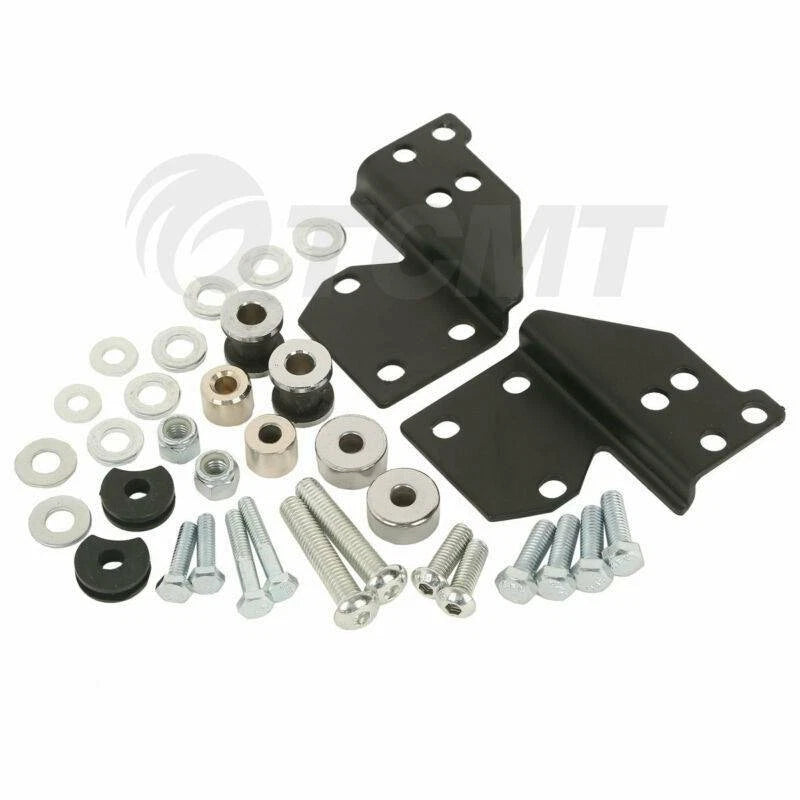 Chrome Trunk Mount Rack w/ Docking Kit for Harley Touring (1997-2008)