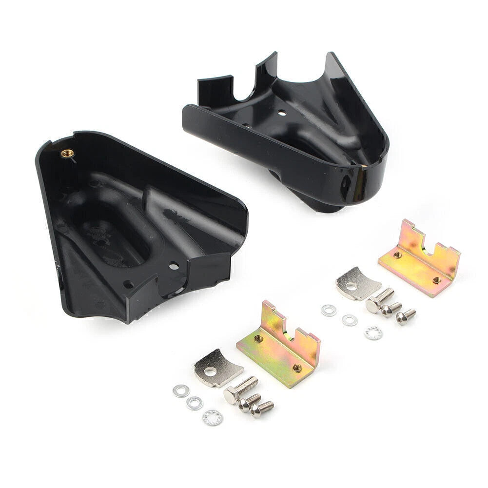 Black Phantom Rear Axle Covers Kit for Harley Softail (1986-2007)