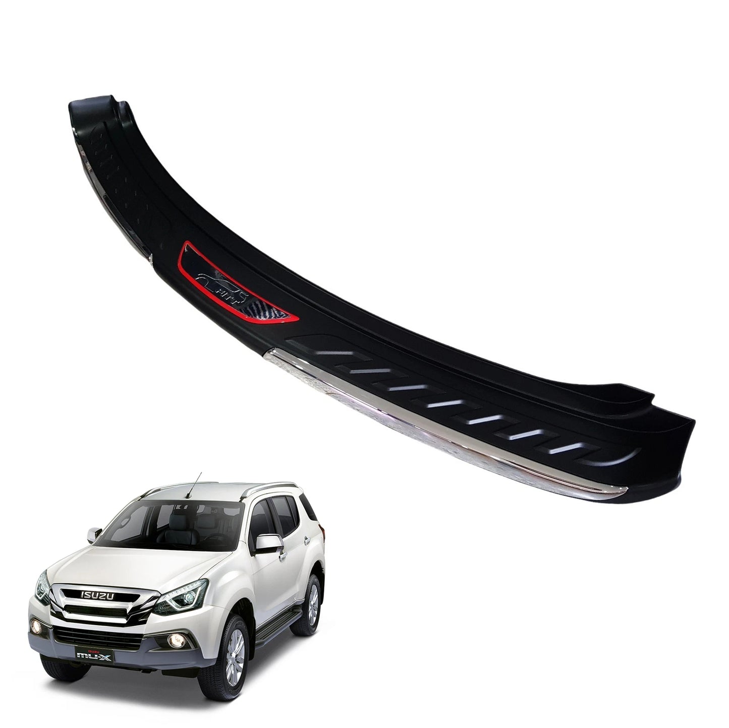Rear Bumper Step Protector Scratch Guard Plate Chrome for Isuzu MU-X (2017-2020)