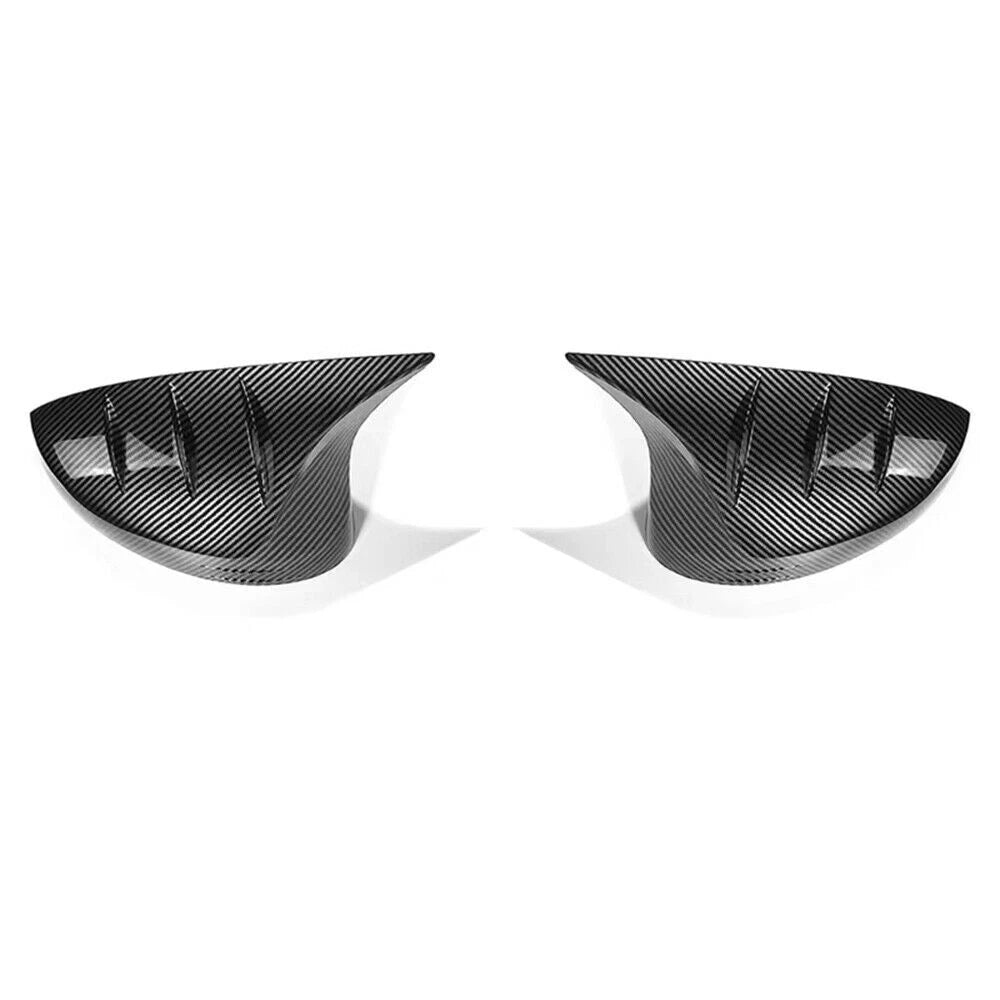 2 x Carbon Fiber Look Rearview Side Mirror Covers for Honda Civic (2022-2024)