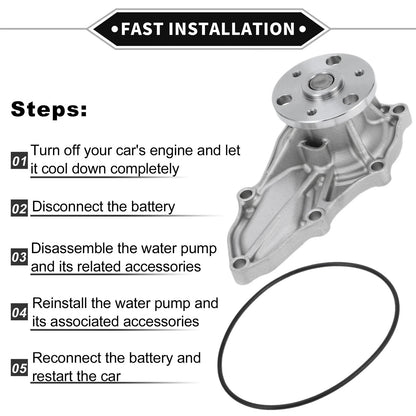 Water Pump for Acura TSX (2009-2014) for Honda Accord (2008-2012)