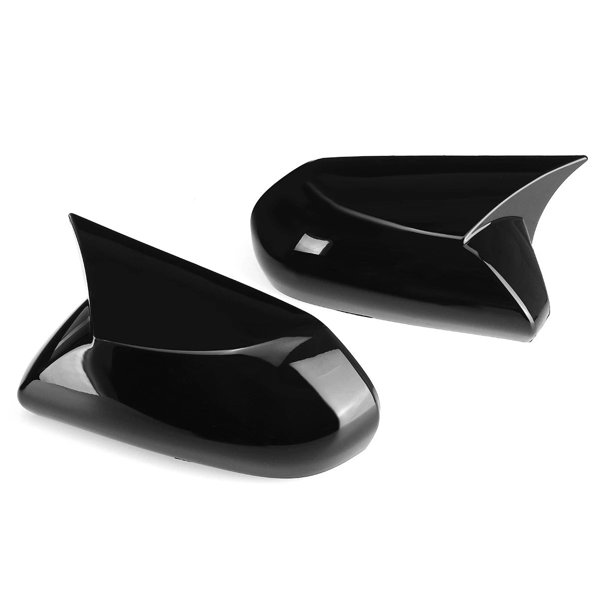 Gloss Black Rear Mirror Cover Cap Trim Horn for Toyota Camry (2018–2023)