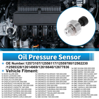 Engine Oil Pressure Sensor for BUICK ALLURE (2008–2008)