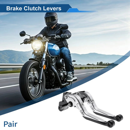 2 x Short/Long Brake Clutch Levers for Kawasaki Versys 650 (2015–2023)