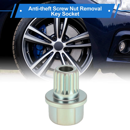 34/18PT Wheel Lock Lug Nut for BMW Anti Theft Removal Key Socket Adapter