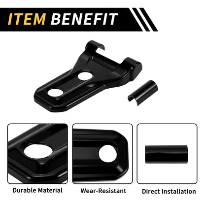 Hood Hinge Cover Trim for Jeep Wrangler JL JLU (2018-2024) Black 1 x Set