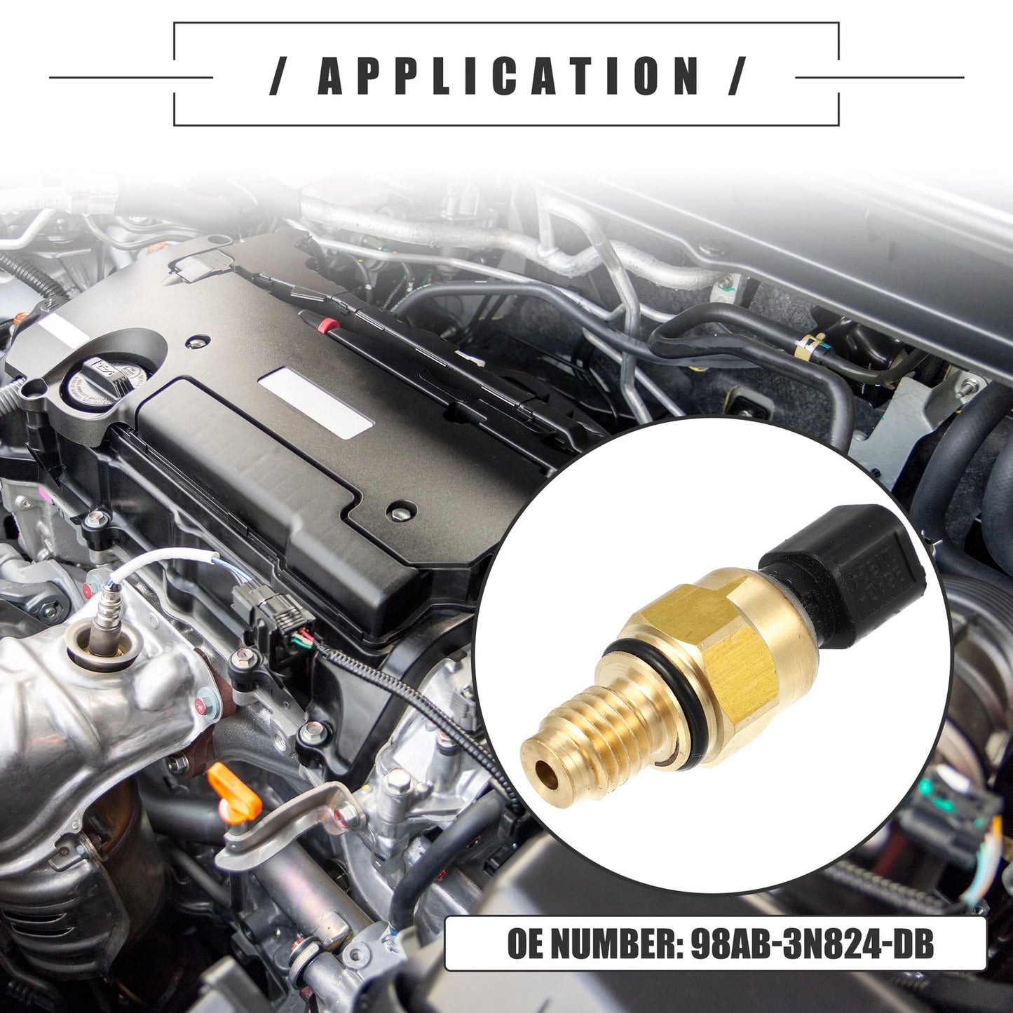 Engine Oil Pressure Sensor for Ford Focus (1998-2004) Black Brass Tone