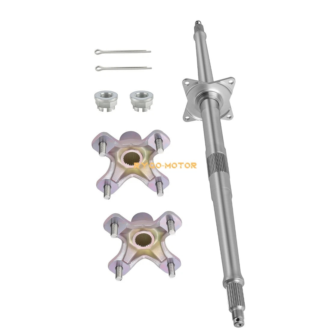 2 x Rear Wheel Axle & Hubs for Honda TRX 450R/450ER (2004–2014)