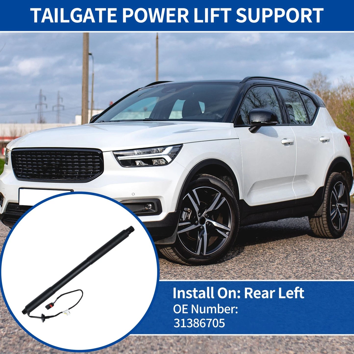 Rear LH Tailgate Lift Support for Volvo XC60 (2012-2015)