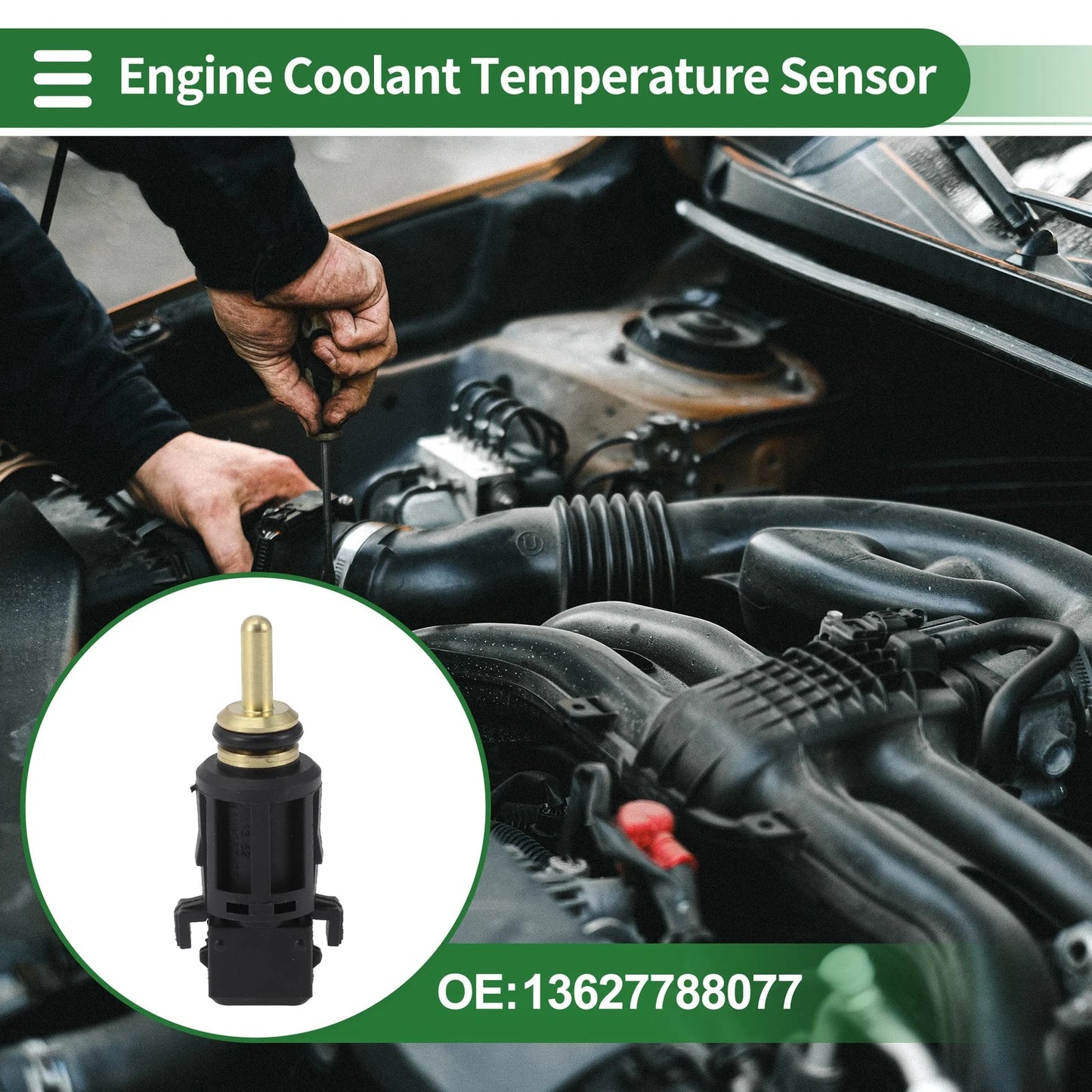 Engine Coolant Temperature Sensor for BMW 128i (2010)