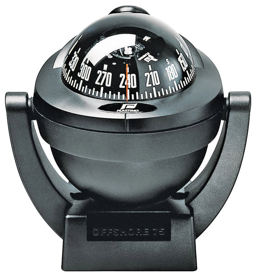 Boat Compass Plastimo Offshore 75 Black Bracket Mount