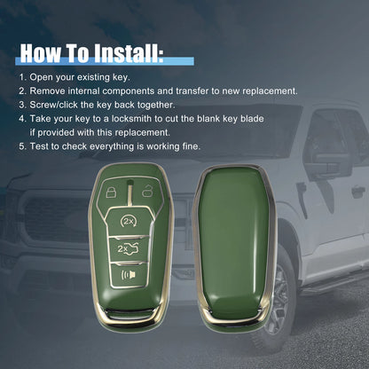 TPU 5 Button Remote Key Fob Case Cover for Ford Fusion F150 (2006-2020)