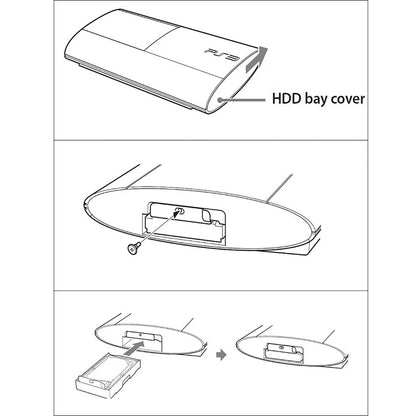 Super Slim HDD Mounting Bracket with Screws for PS3 Slim (2009-2016)