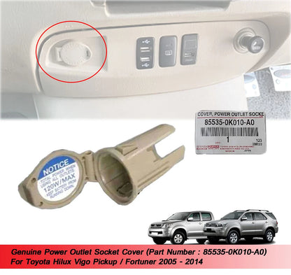 Power Outlet Socket Cover for Toyota Hilux Vigo Fortuner (2005-2014)