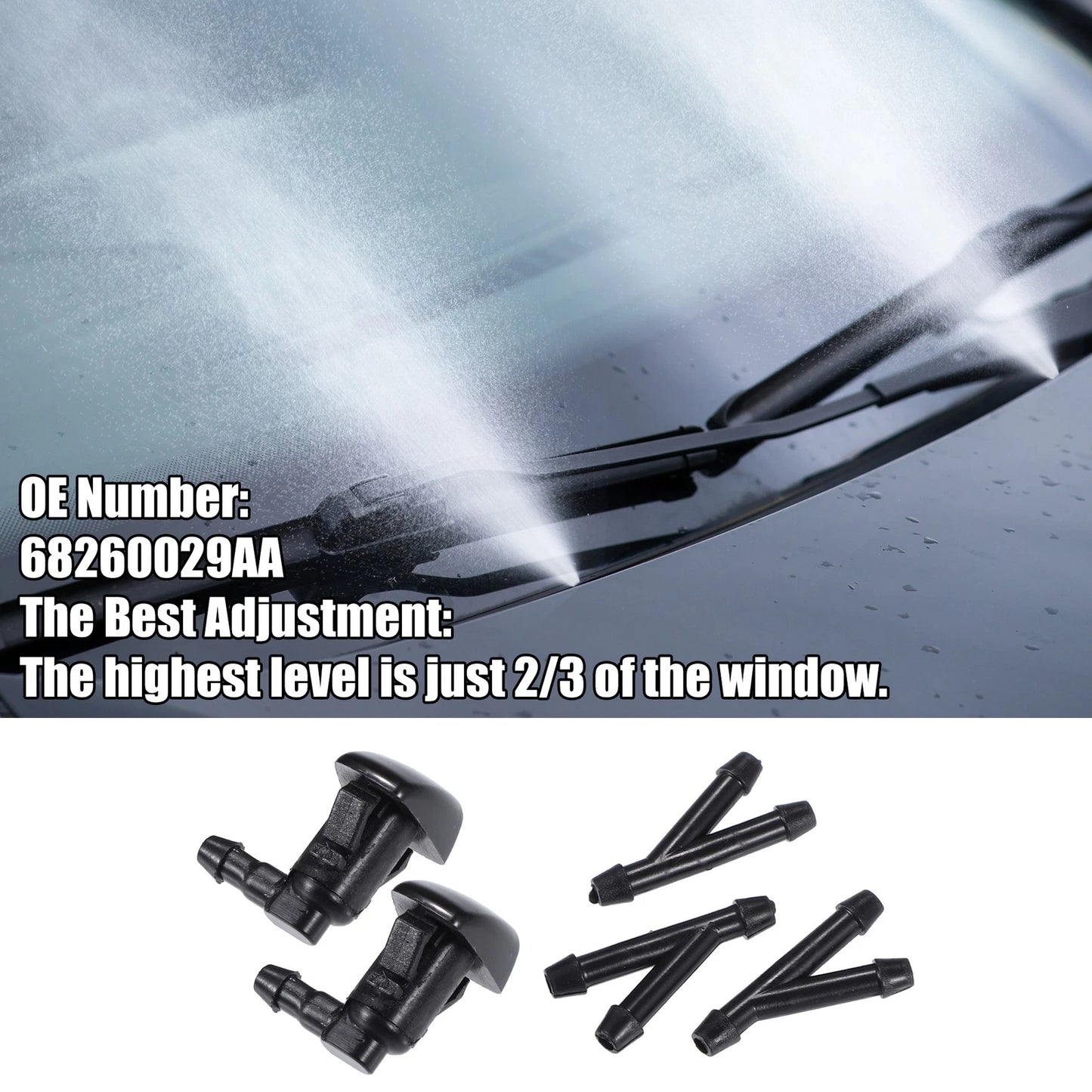 1 x Windshield Washer Nozzle for Chrysler 300