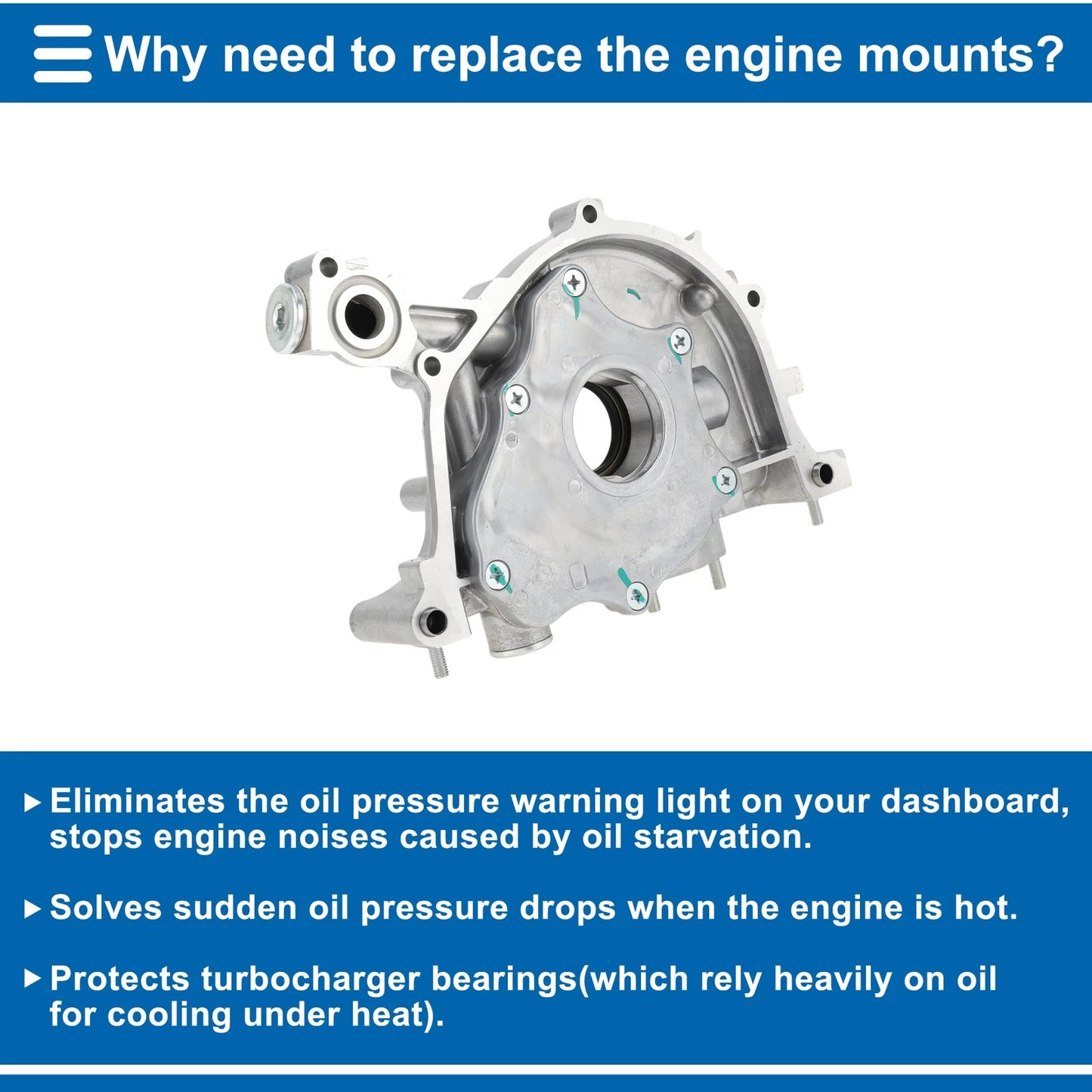Engine Oil Pump for Acura Integra 1996-2001 (2 x Pressure Pumps)