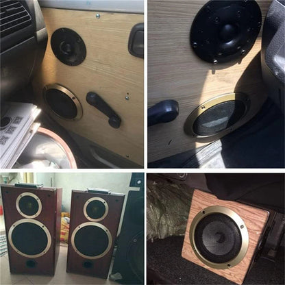 4 x 6.5" Universal Speaker Grills Covers for Car - Black (All Years)