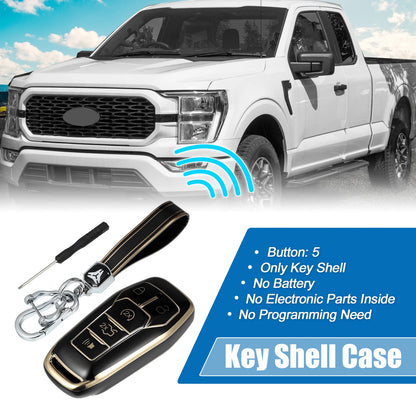 TPU Key Fob Case Cover 5 Button for Ford Fusion, F150 (2013-2020)