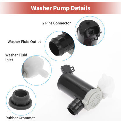Windshield Washer Pump w/ Grommet for Honda HR-V (2016-2023)
