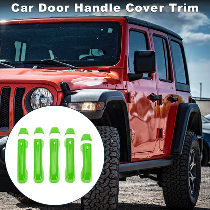 Door Handle Cover Trim for Jeep Wrangler JL (2018-2023) - Green 1 Set