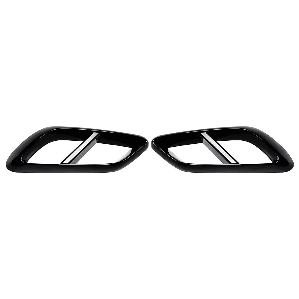 Black Rear Throat Exhaust Pipe Cover Trim for Mercedes Benz E Class (2024+)