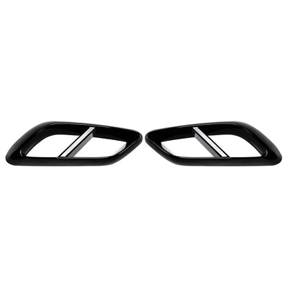 Black Rear Throat Exhaust Pipe Cover Trim for Mercedes Benz E Class (2024+)