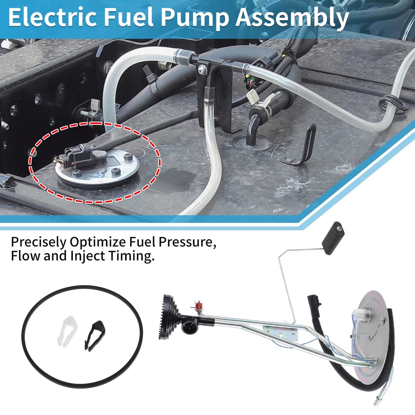 Electric Fuel Pump Assembly for Ford F250 F350 V8 6.0L Diesel (2005-2006)