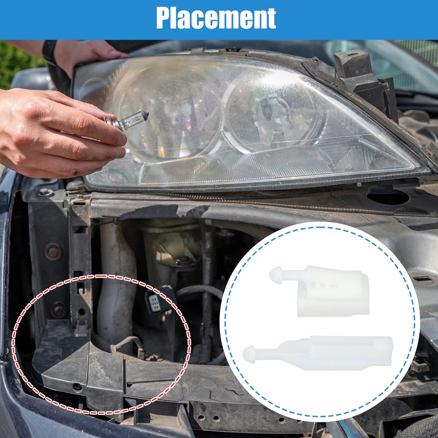 Headlight Support Mount Bracket for BMW E39 (1996-2000)