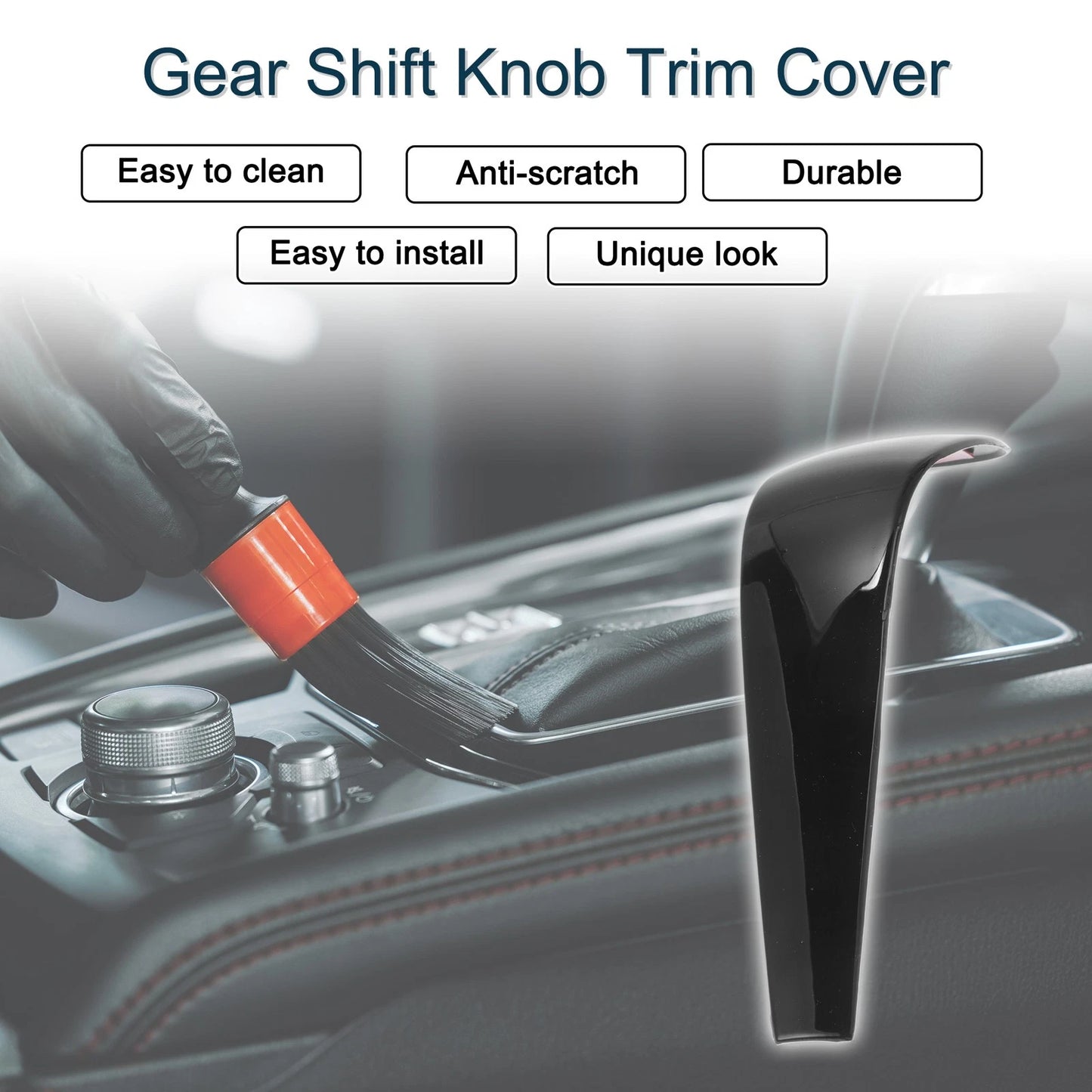 ABS Gear Shift Knob Cover for BMW 1 3 Series Z4 X1 E90 E92 (2006-2013)