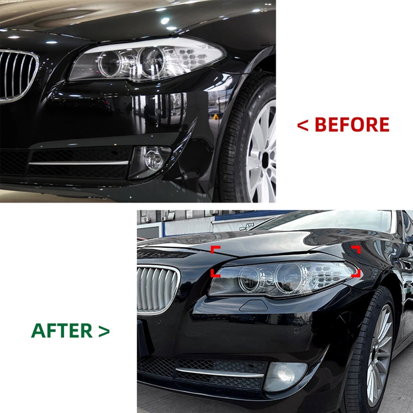 Headlight Eyelid Trim for BMW 5 Series F10 F11 (2011-2014)