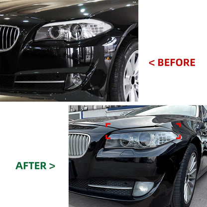 Headlight Eyelid Trim for BMW 5 Series F10 F11 (2011-2014)